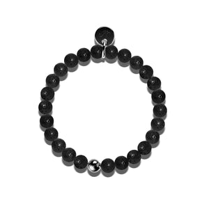 Erebus | Gunmetal | Black Lava Rock Diffuser Bracelet