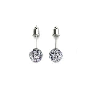 Winter White Crystal | .925 Sterling Silver | Mini Kikiballa Earrings