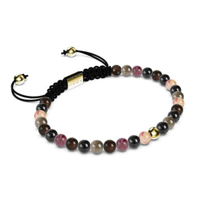 Tourmaline | Gold Vermeil | Focus Gemstone Macrame Bracelet