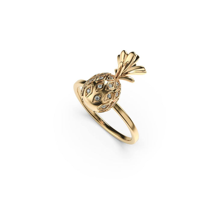 Pineapple diamond clearance ring