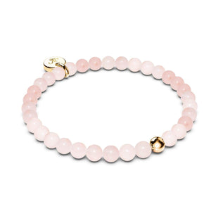 Pink Aventurine | .925 Sterling Gold Vermeil | Healing Gemstone Bead Bracelet