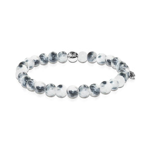 Compassion | Silver Essence White Jade Bracelet