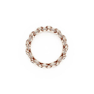 The GRID Ring | Double Slim | 18k Rose Gold Sterling