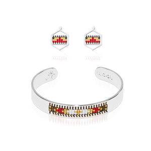 Palo Alto | Silver | Boho Bangle Earring Set