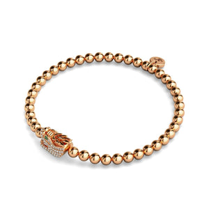 Dracarys | Rose Gold | Crystal Dragon Charm Bracelet