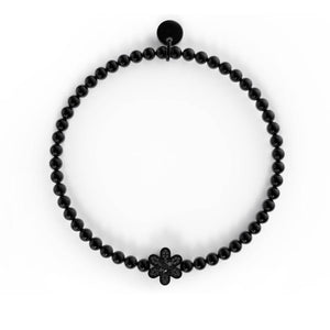 Daffodil | Gunmetal | Black Crystal Charm Bracelet | Men's