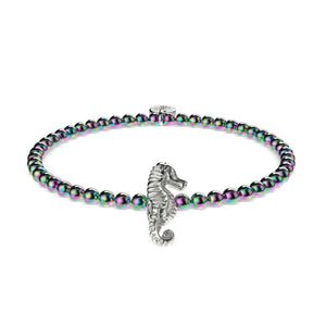 Reef | Unicorn Steel | Seahorse Charm Bracelet