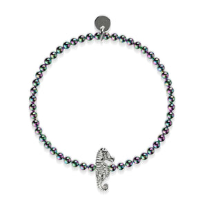 Reef | Unicorn Steel | Seahorse Charm Bracelet