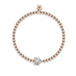 Vixen | 18k Rose Gold & Silver | Crystal Fox Bracelet