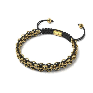 Lion Links | Mini Kismet Bracelet | Black x Gold