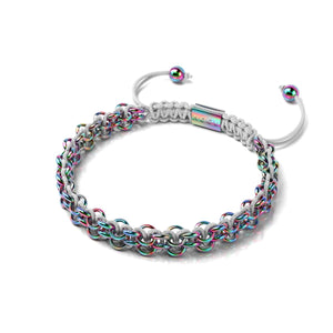 Kismet Links | Pantone Bracelet | Unicorn Silver | White