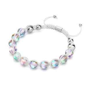 Neon White | Rainbow Supernova | Silver | Galaxy Glass Charmballa Bracelet