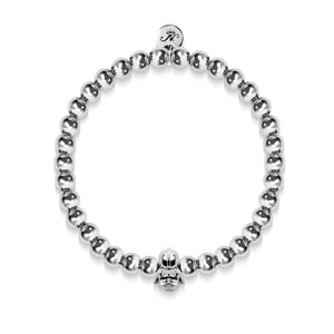 Vader | Silver | Crystal Charm Bracelet