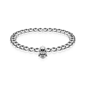 Vader | Silver | Crystal Charm Bracelet