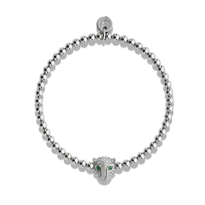 Fierce | Silver | Crystal Cat Bracelet