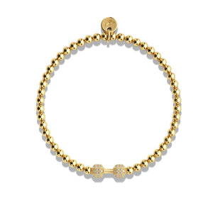 Pump | 18k Gold | Crystal Fitness Bracelet