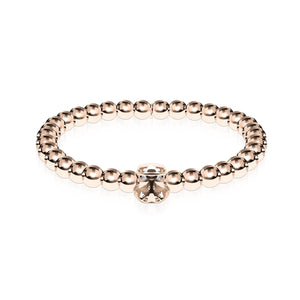 Trooper | 18k Rose Gold | Crystal Charm Bracelet