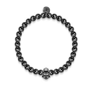 Vader | Charcoal Steel | Crystal Charm Bracelet