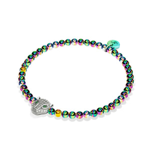 Fierce | Unicorn Silver | Crystal Cat Bracelet