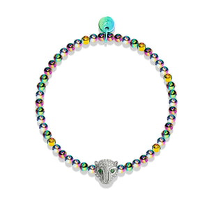 Fierce | Unicorn Silver | Crystal Cat Bracelet