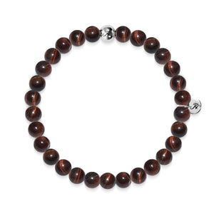 Noble | Silver Essence Red Tiger's Eye Bracelet