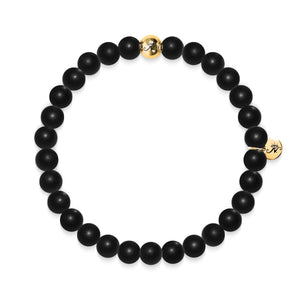 Growth | Gold Essence Matte Black Bracelet