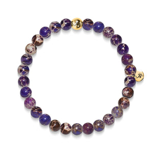 Wisdom | Gold Essence Purple Regalite Bracelet