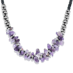 Purple Amethyst Stone Terra Bella Necklace