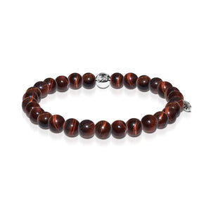 Noble | Silver Essence Red Tiger's Eye Bracelet