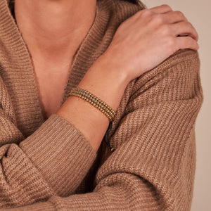 Trinity | Gold | Triple Strand Bracelet