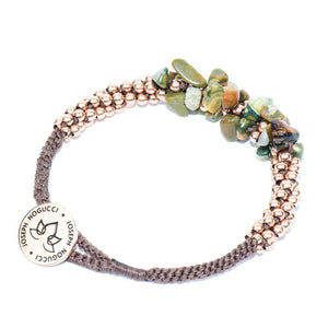 Woodland Agate & Rose Gold Terra Bella Bracelet