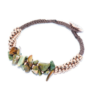 Woodland Agate & Rose Gold Terra Bella Bracelet